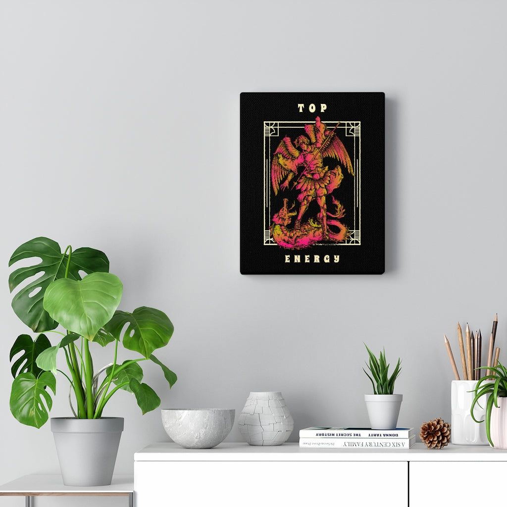 Top Energy Statue Stretched Canvas