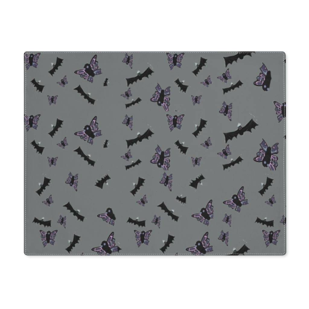 butterflies and bats grey Placemat