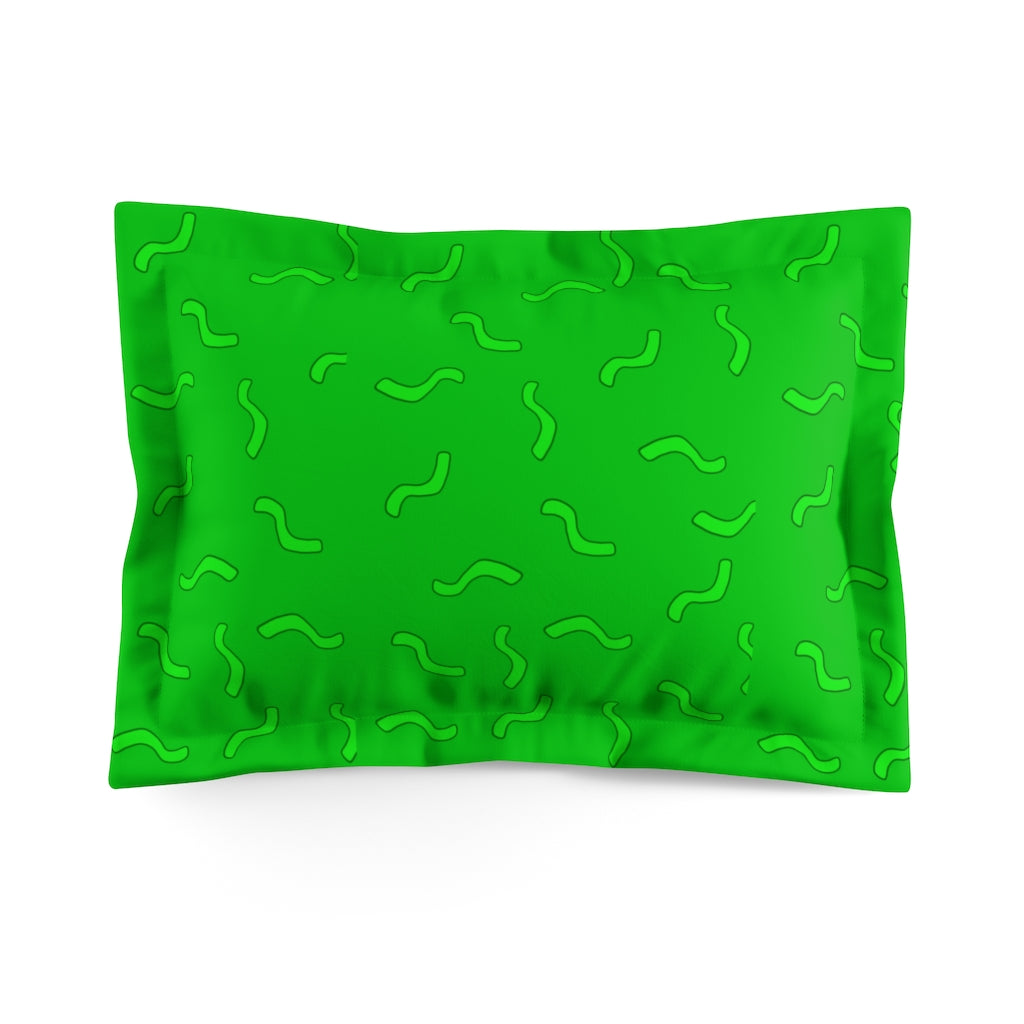 Charlie Fishe's Green Pillow Sham