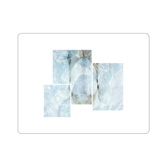 Cool Wave Minimal Block Kiss-Cut Stickers
