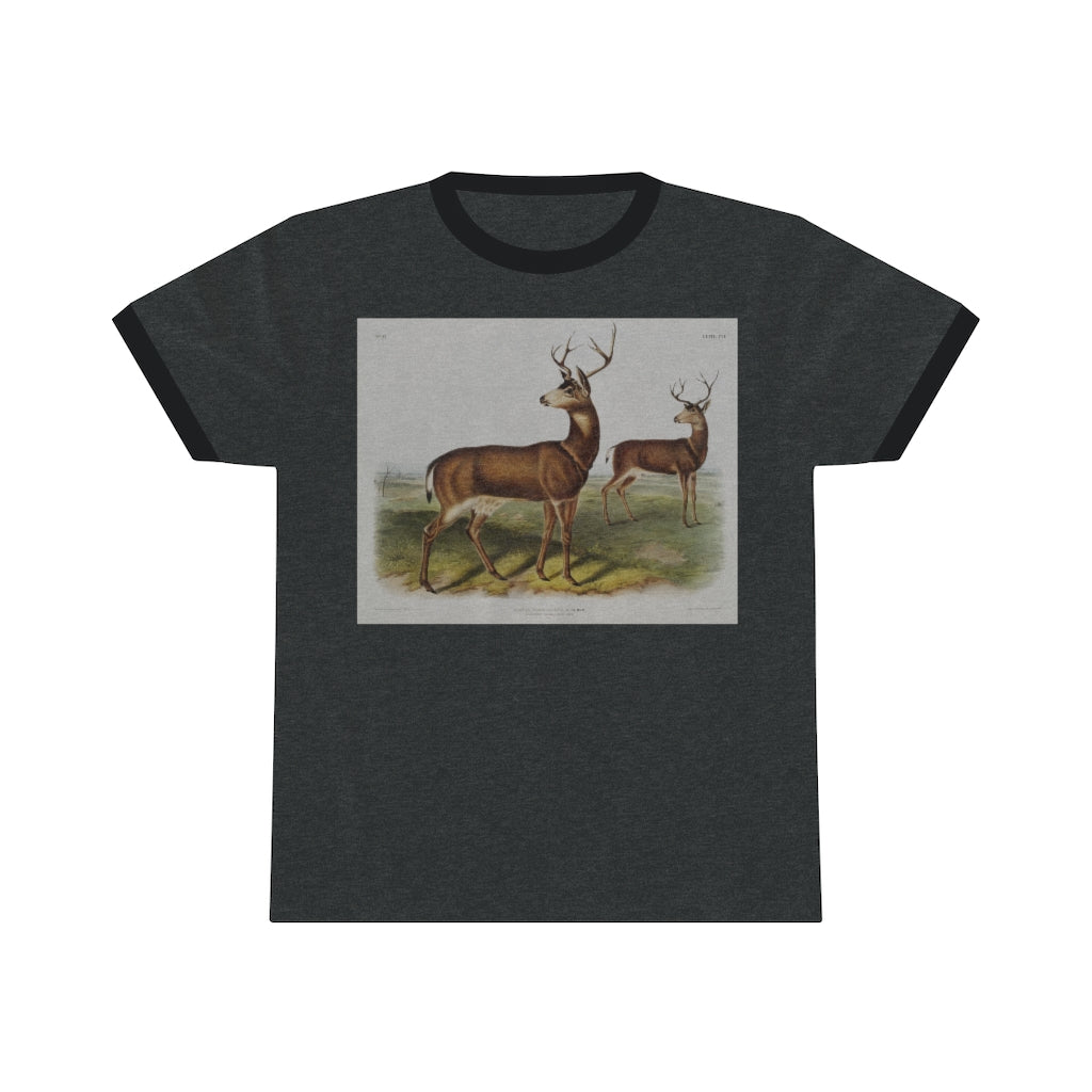 buck zoology Unisex Ringer Tee