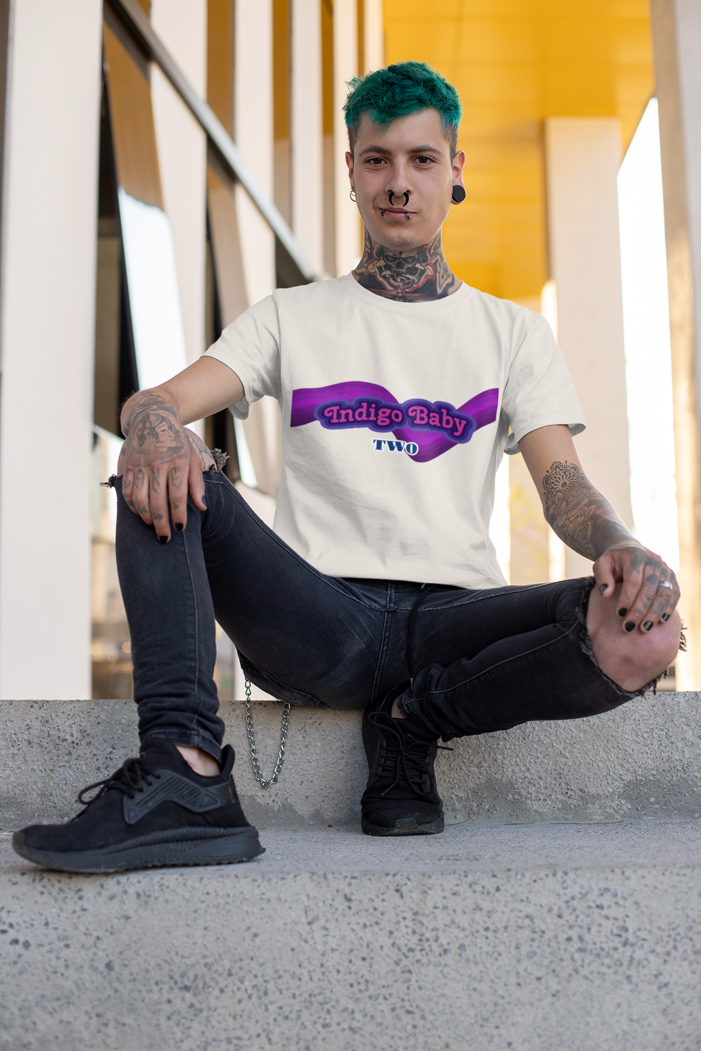 Indigo Baby Cotton Tee